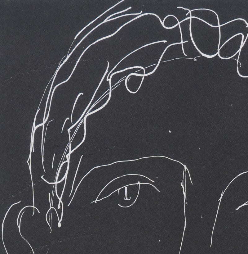 Henry de WAROQUIER : L’homme dans la nuit, Gravure originale signée