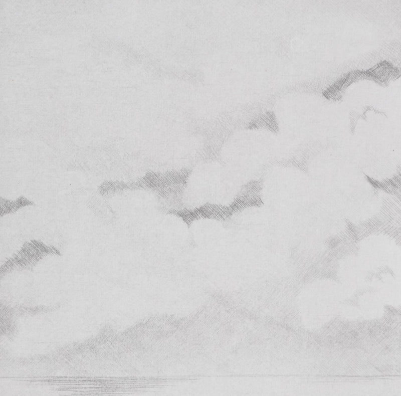 Camille COMBE : Lac norvégien, Gravure originale signée