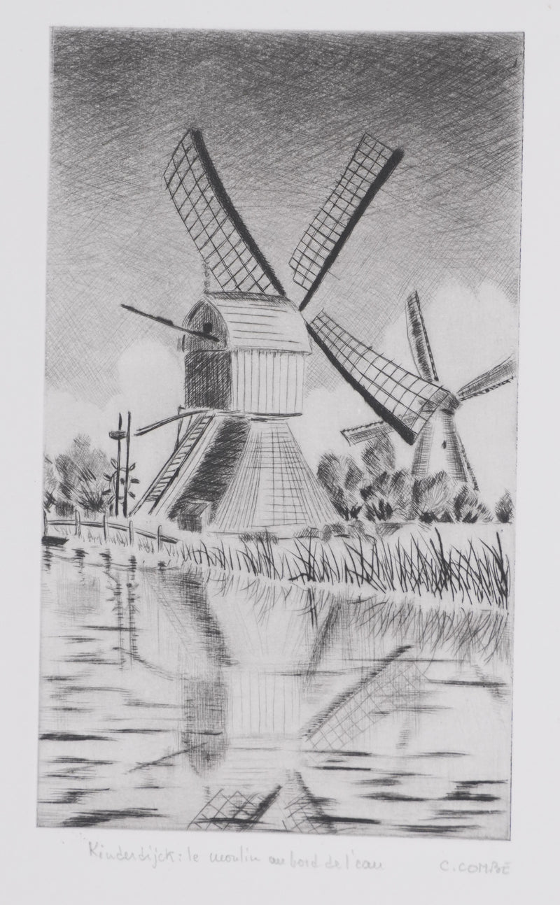 Camille COMBE : Kinderdijk, le moulin au bord de l&