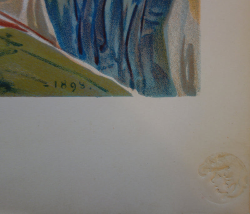 Louis Welden HAWKINS : Les liseuses, Lithographie originale signée