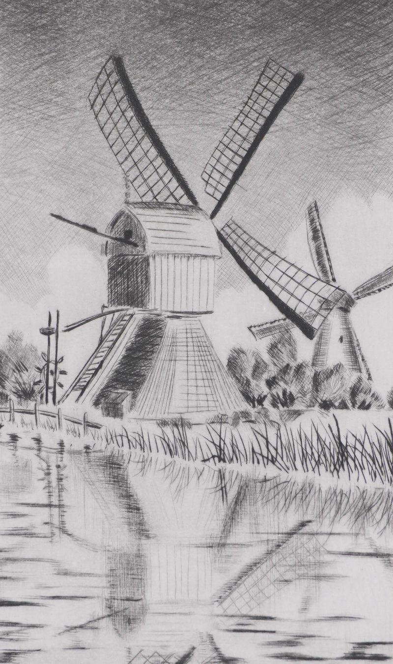 Camille COMBE : Kinderdijk, le moulin au bord de l&