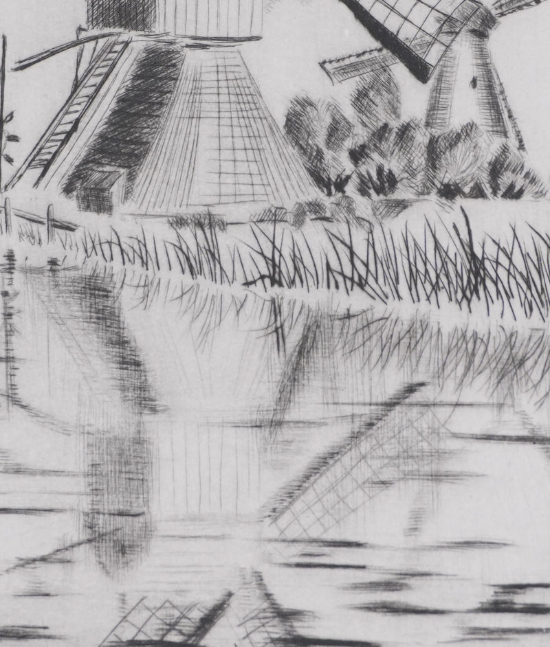 Camille COMBE : Kinderdijk, le moulin au bord de l&