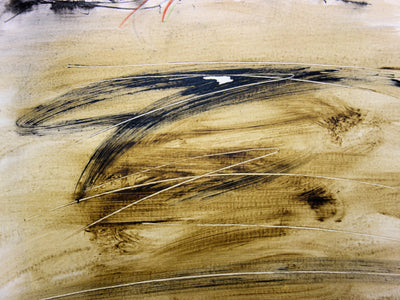 Julius BALTAZAR : Paysage abstrait, Huile originale signée