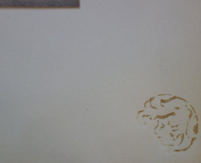 Félix BRACQUEMOND : Les amours de Marie, Lithographie originale signée