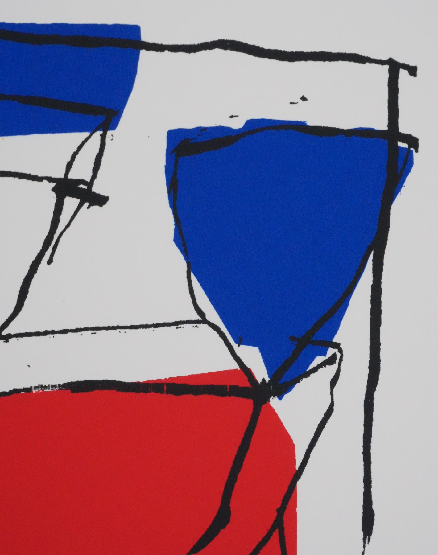 Jean-Pierre PINCEMIN : Composition jaune, bleue et rouge, Sérigraphie ...
