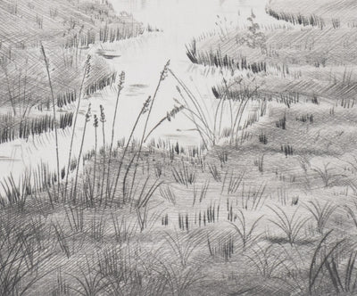 Camille COMBE : En forêt noire, Gravure originale signée