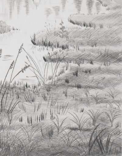 Camille COMBE : En forêt noire, Gravure originale signée