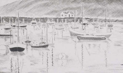 Camille COMBE : Matin en Norvège, Gravure originale signée