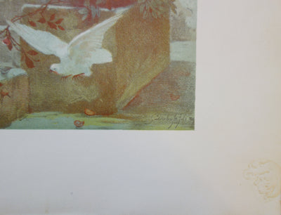 Guillaume DUBUFE : L'Enfant, Lithographie originale signée