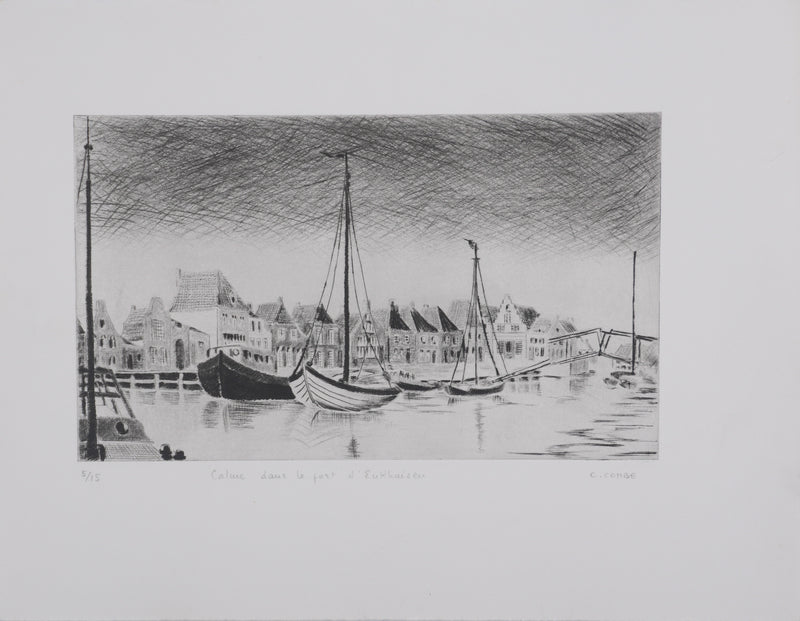 Camille COMBE : Calme dans le port d&