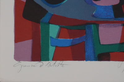 Marcel MOULY : Nature morte au luth (E.A.), Lithographie originale signée