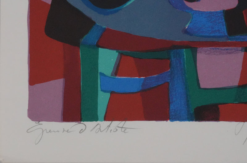 Marcel MOULY : Nature morte au luth (E.A.), Lithographie originale signée