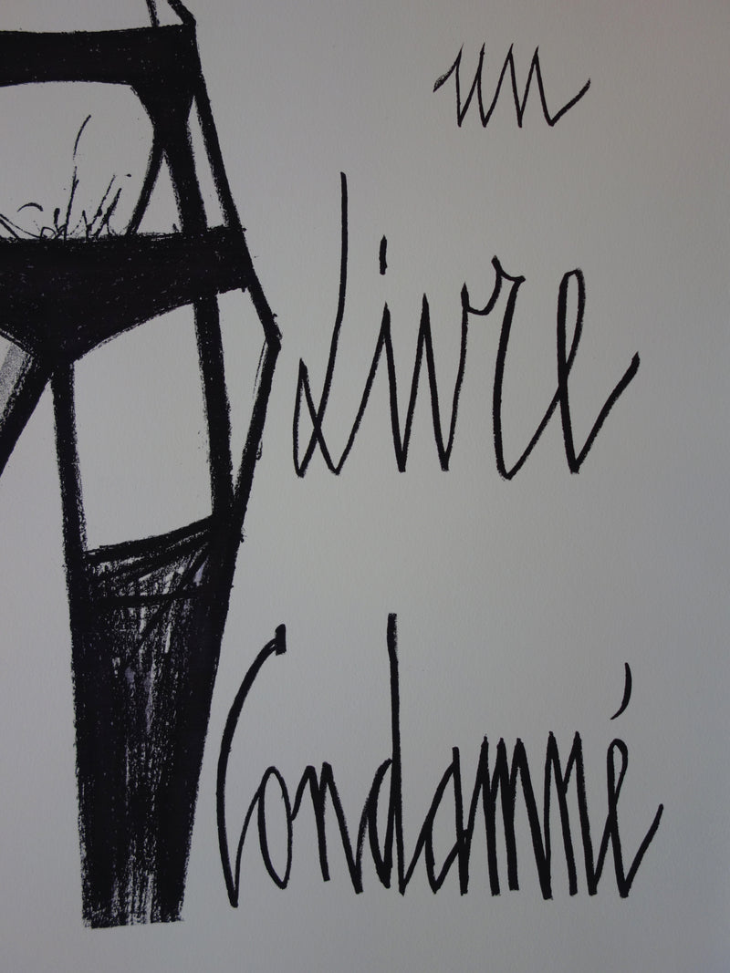 Bernard BUFFET : Epigraphe pour un livre condamné, Lithographie original (photo de détail 4) - Crédit photo : Galerie Art.Paris