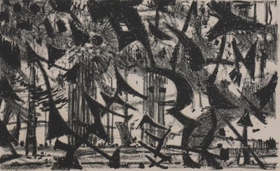 Paul CHARLOT : La forêt abstraite, Lithographie originale signée