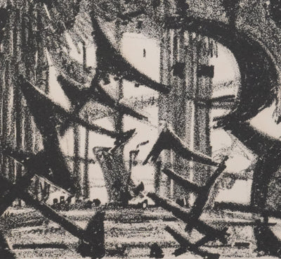Paul CHARLOT : La forêt abstraite, Lithographie originale signée