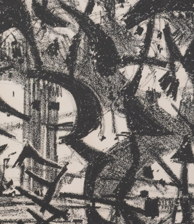 Paul CHARLOT : La forêt abstraite, Lithographie originale signée