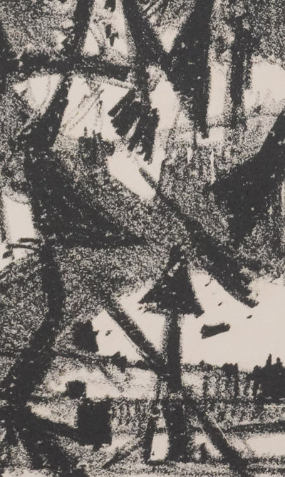 Paul CHARLOT : La forêt abstraite, Lithographie originale signée