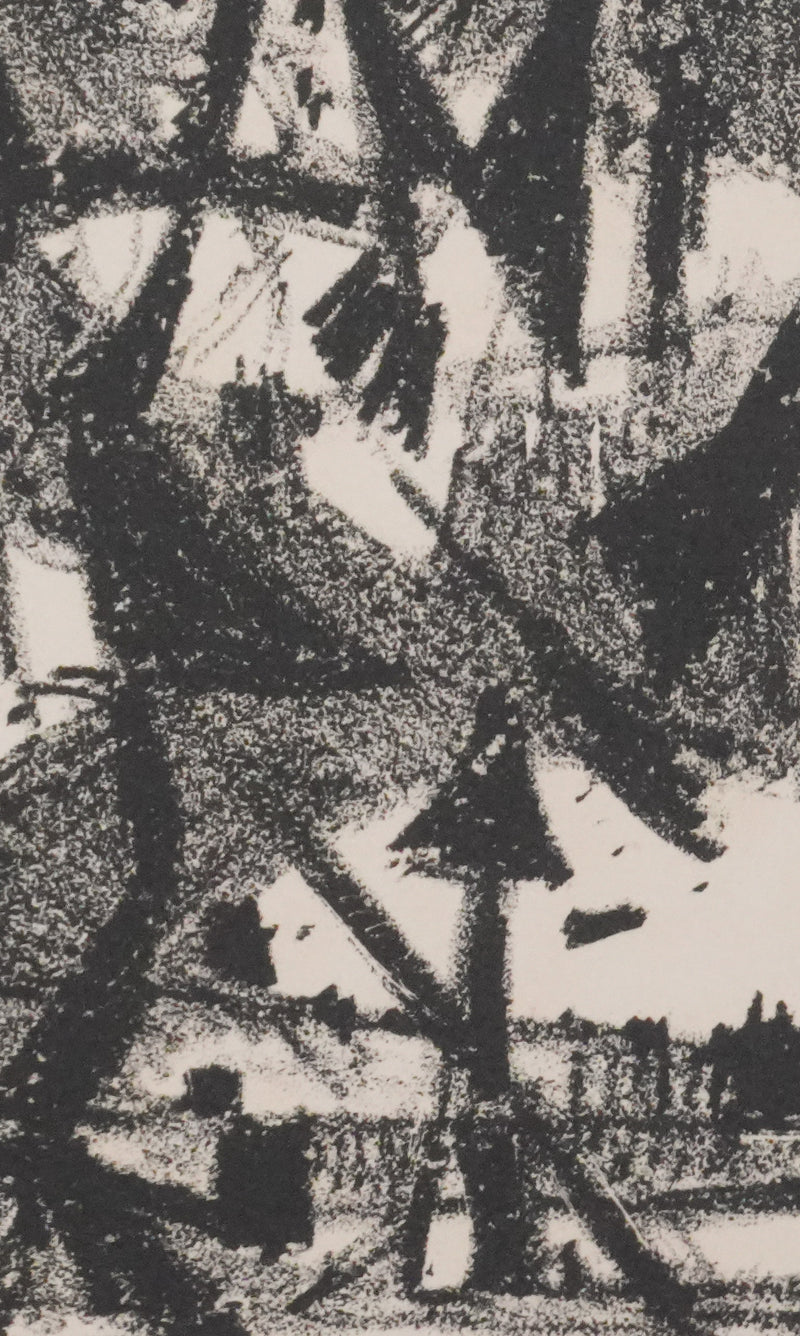 Paul CHARLOT : La forêt abstraite, Lithographie originale signée