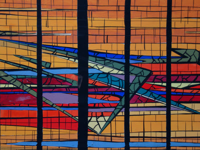 Bernard HERZOG : Vitraux, Dessin original signé