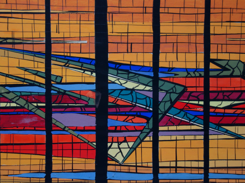 Bernard HERZOG : Vitraux, Dessin original signé