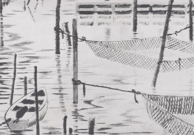 Camille COMBE : A Hoorn, Gravure originale signée