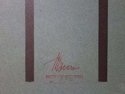 Bernard HERZOG : Réseau coloré, Dessin et collage original signé