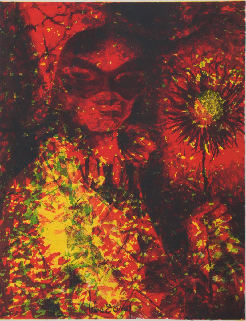 Dang LEBADANG : Le bal masqué, Lithographie originale signée