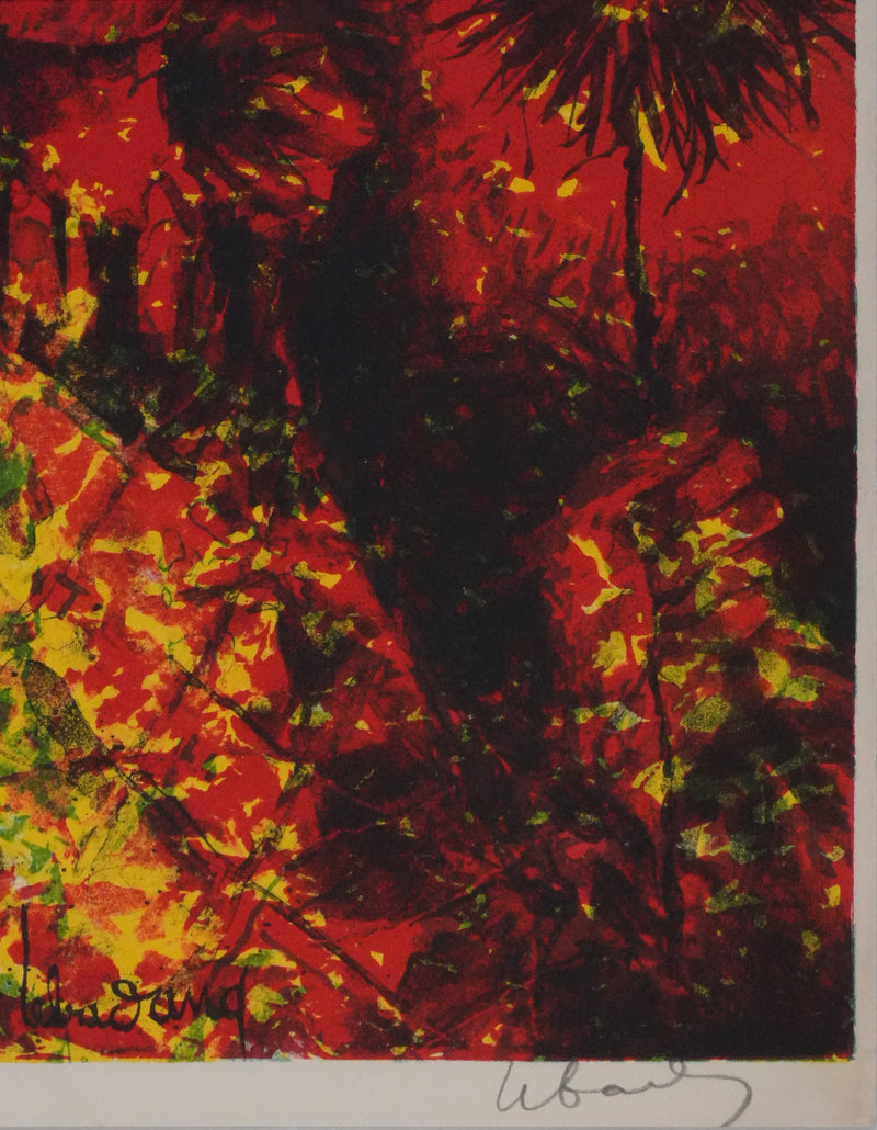 Dang LEBADANG : Le bal masqué, Lithographie originale signée