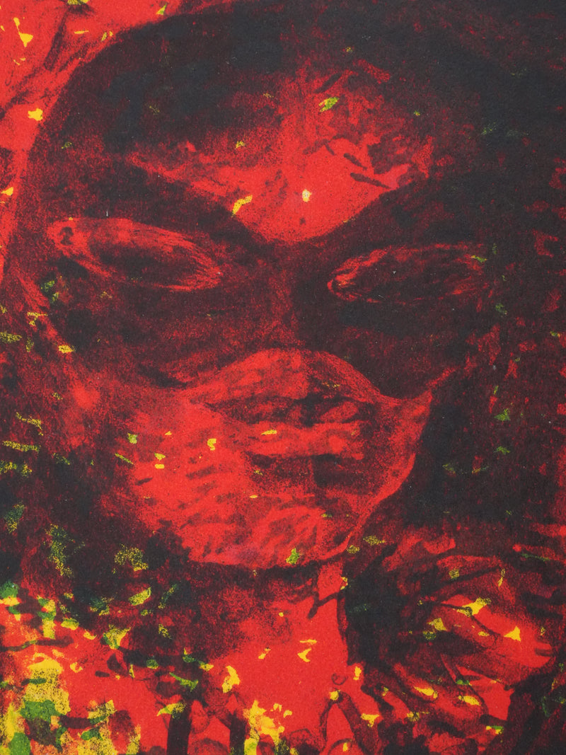 Dang LEBADANG : Le bal masqué, Lithographie originale signée