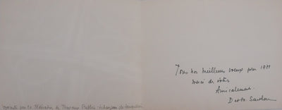 Maurice Elie SARTHOU : L'échangeur dans les champs de vigne, Lithographie originale signée