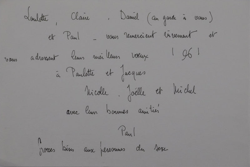 Paul CHARLOT : La rencontre, Lithographie originale signée