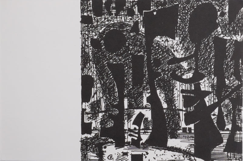 Paul CHARLOT : La rencontre, Lithographie originale signée