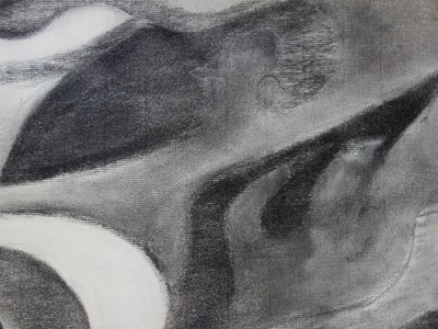 Bernard HERZOG : Composition en noir et blanc, Dessin original signé