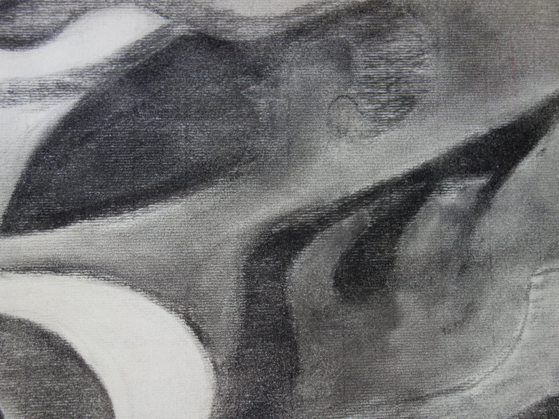 Bernard HERZOG : Composition en noir et blanc, Dessin original signé