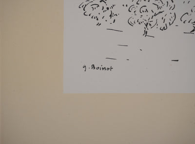 Georges BOINOT : Voyages, Saint Arnoult, Lithographie originale signée
