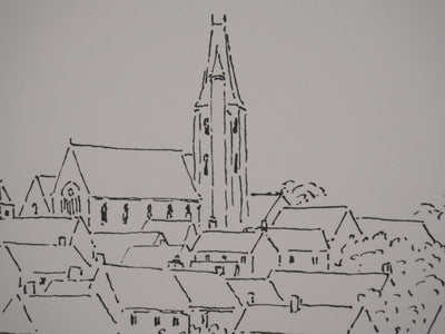 Georges BOINOT : Voyages, Saint Arnoult, Lithographie originale signée