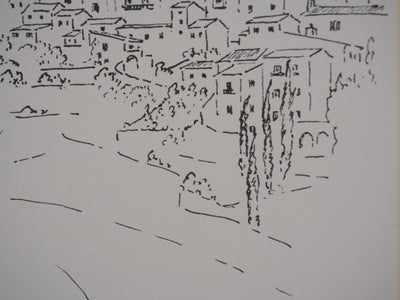 Georges BOINOT : Voyages, Cagnes, Lithographie originale signée