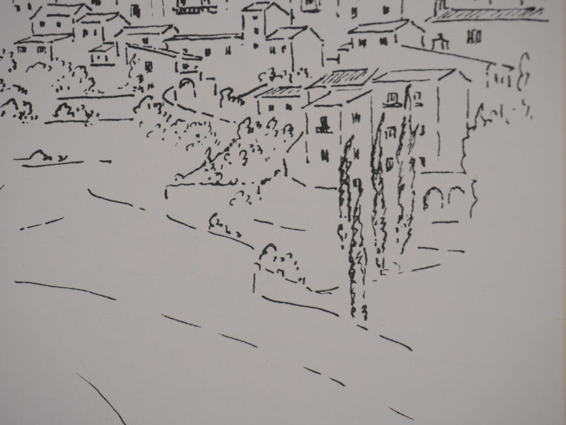 Georges BOINOT : Voyages, Cagnes, Lithographie originale signée