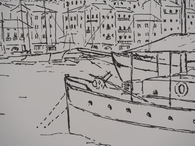 Georges BOINOT : Voyages, Cannes, Lithographie originale signée