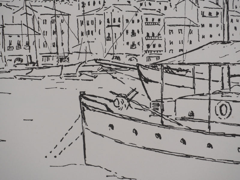 Georges BOINOT : Voyages, Cannes, Lithographie originale signée