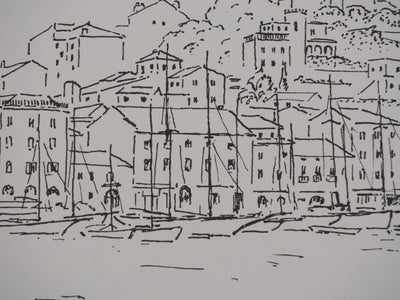 Georges BOINOT : Voyages, Cannes, Lithographie originale signée