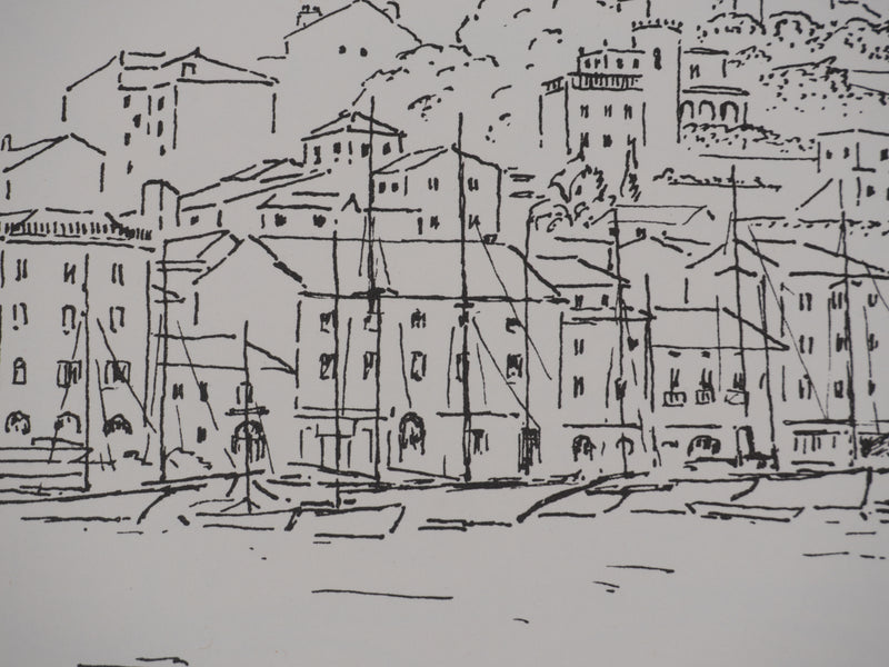 Georges BOINOT : Voyages, Cannes, Lithographie originale signée