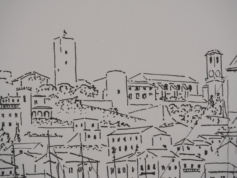 Georges BOINOT : Voyages, Cannes, Lithographie originale signée