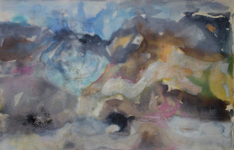 Bernard HERZOG : Cartographie d’un rêve, Aquarelle originale signée
