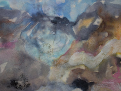 Bernard HERZOG : Cartographie d’un rêve, Aquarelle originale signée