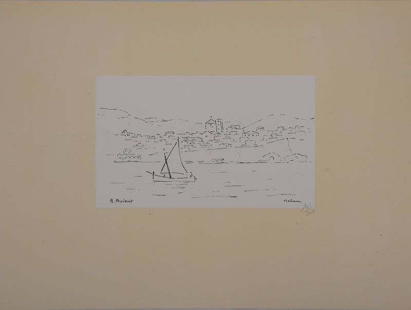 Georges BOINOT : Voyages, Palma de Majorque, Lithographie originale signée