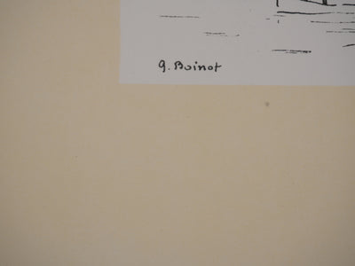 Georges BOINOT : Voyages, Palma de Majorque, Lithographie originale signée