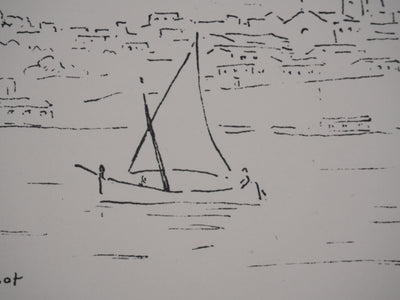 Georges BOINOT : Voyages, Palma de Majorque, Lithographie originale signée