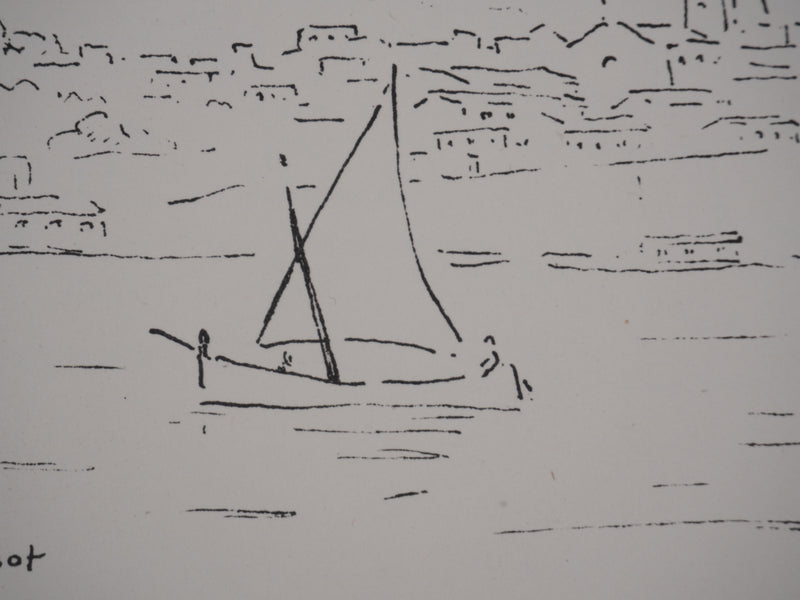Georges BOINOT : Voyages, Palma de Majorque, Lithographie originale signée