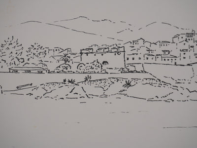 Georges BOINOT : Voyages, Antibes, Lithographie originale signée